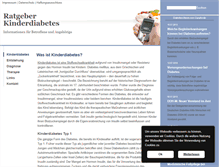 Tablet Screenshot of kinder-diabetes.com